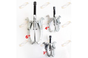 3 PC Gear Puller 3 Three Jaw Leg Remover 3",4",and 6" Mechanic Auto Tool Set Kit